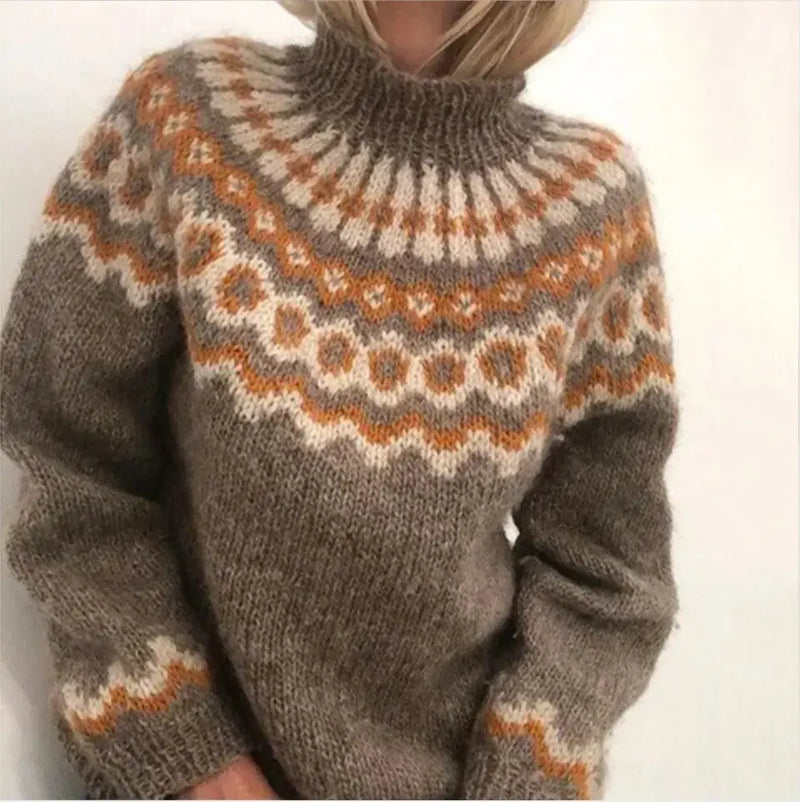Stylish and Comfortable Sweater - Sofia-Brown-S-State of Style