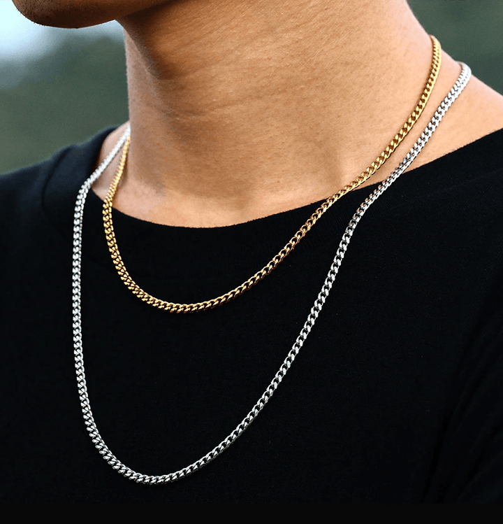 Stylish Cuban Link Chain – Noah-Silver-3 mm-State of Style