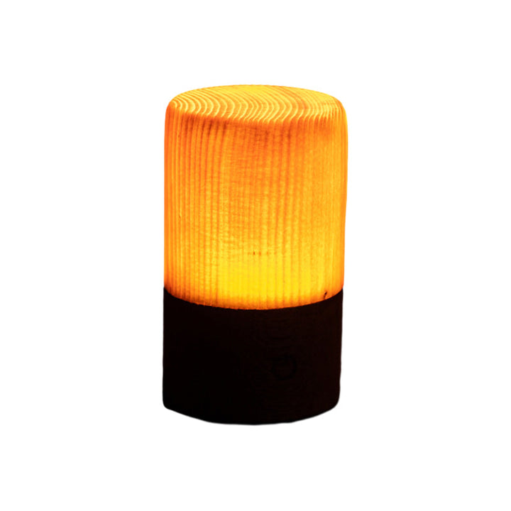 Stylish LED Table Lamp - WoodGlow-6cm x 7.5cm-Cylinder-State of Style