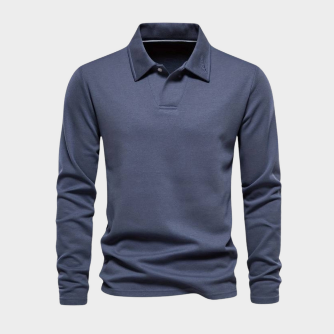 Stylish Men's Pullover – Matteo-Blue-S-State of Style