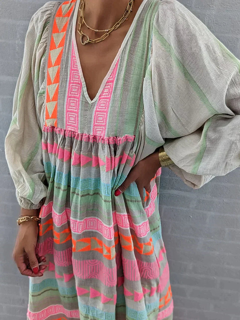 Summer maxi dress with gradient – Solenne-S-State of Style