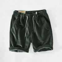 Summer men's cotton shorts with drawstring – Leon-Green-S-State of Style
