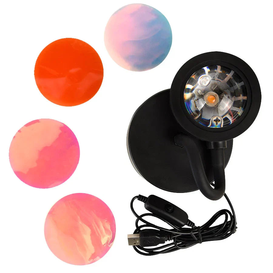 Sunset Lamp with 4 Colours - GlowSphere-Rainbow-State of Style