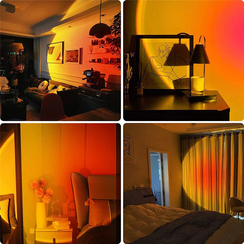 Sunset Lamp with 4 Colours - GlowSphere-Rainbow-State of Style