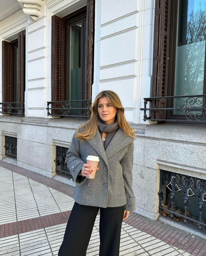 Tailored Winter Coat - Elise-Grey-XS/S-State of Style