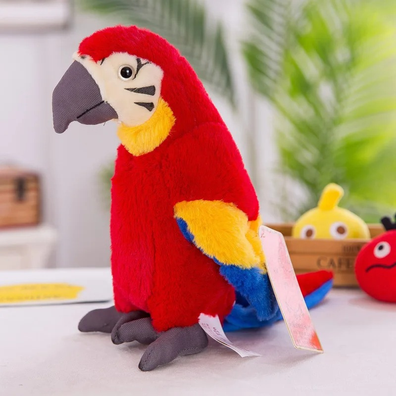 The Chatterbox Parrot Plush - Squawkie-Red-State of Style