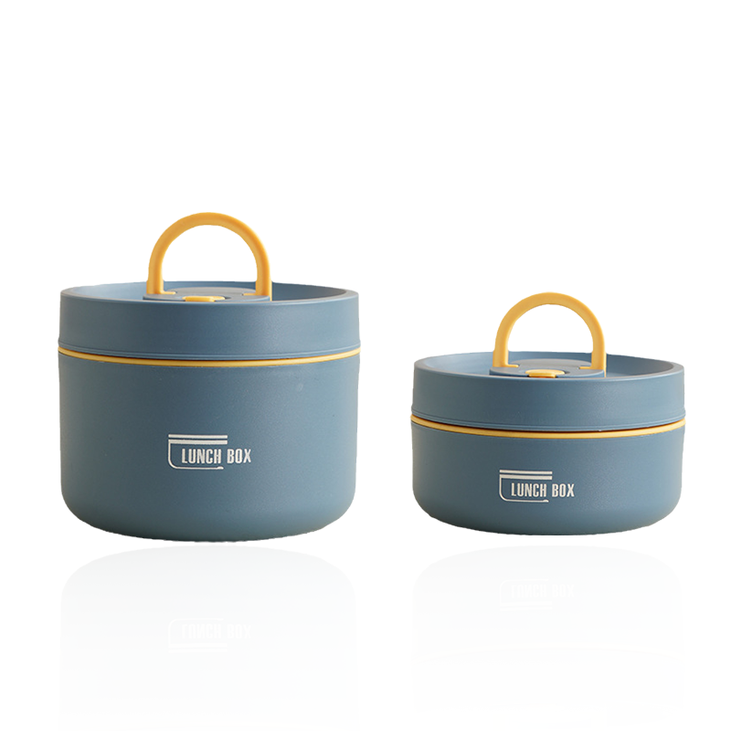 ThermoBox Multi-Layered Insulated Lunchbox with FREE Carry Bag-Small-Blue-State of Style