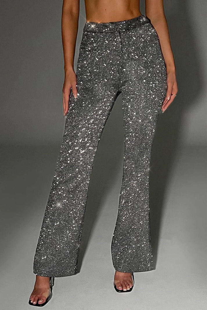 Three-piece glitter set – Celestia-Dark grey-S-State of Style