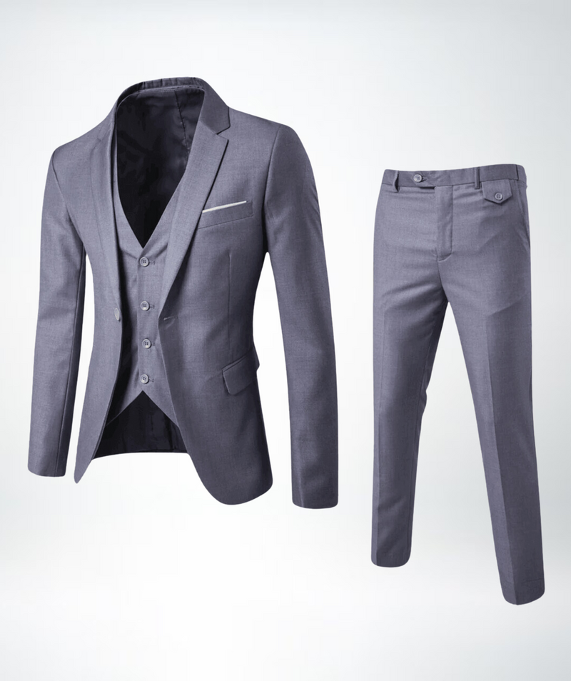 Three-Piece Suit - Archer-Black-S-State of Style