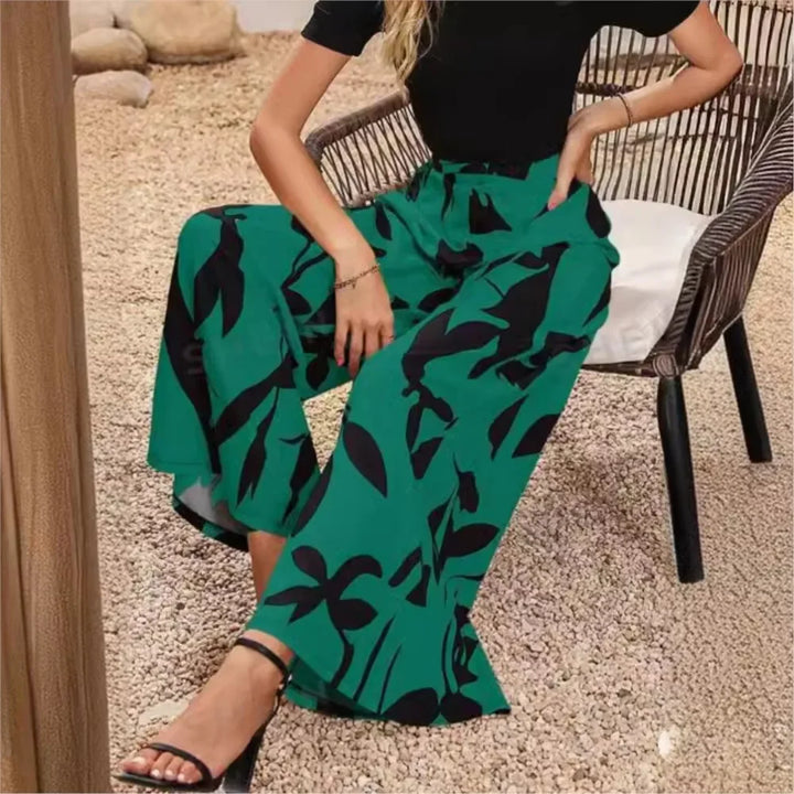 Trendy Printed Pants - Sara-Green-S-State of Style
