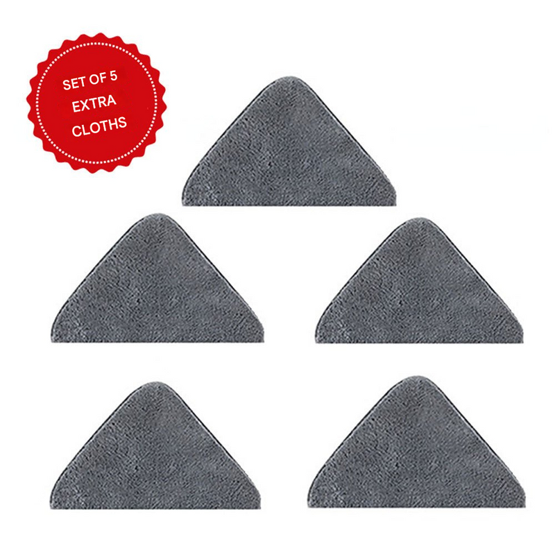 Triangular Mop - CleanReach-Blue + Free 4 Microfiber Cloths-State of Style