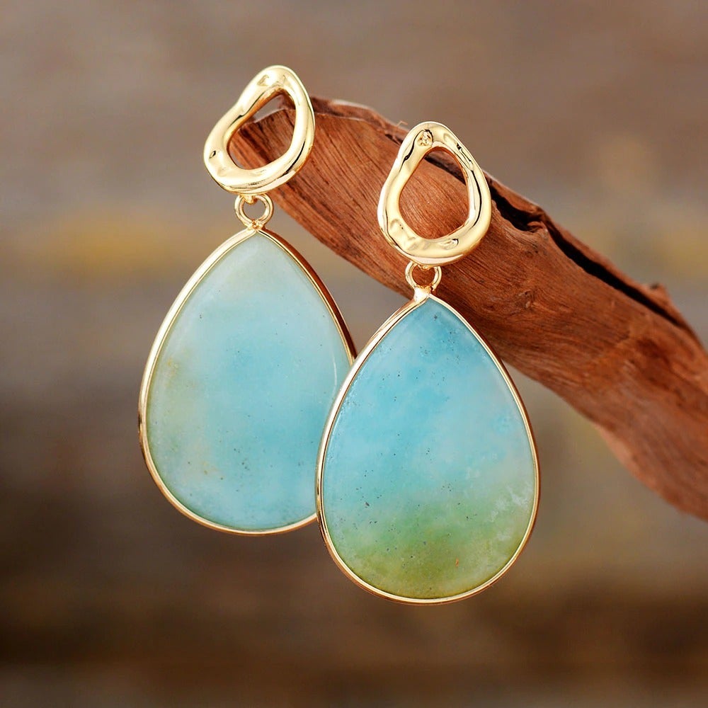 Tropical Amazonite Earrings – Amara-State of Style