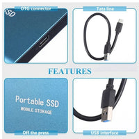 Ultra-Fast External SSD - SpeedDrive Pro-Black-2TB-State of Style