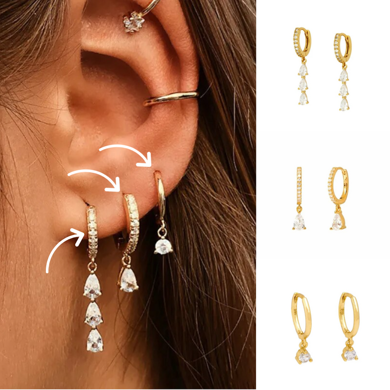 Versatile Earring Set - Aurora-Gold-Complete Set-State of Style