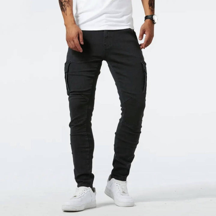 Versatile Stretch Cargo Trousers - FlexCargo-Black-S-State of Style