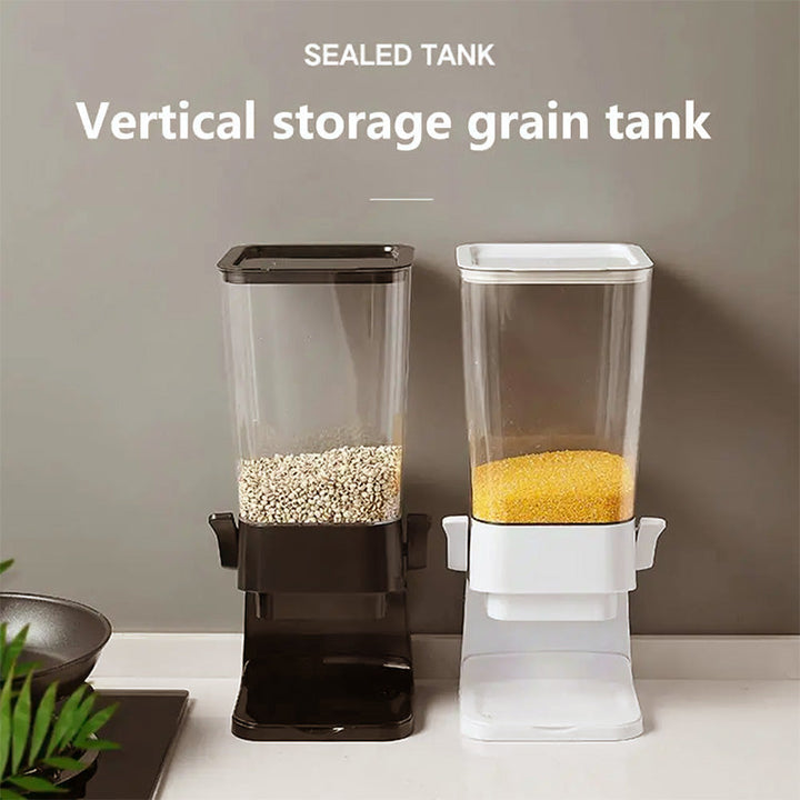 Vertical Grain Dispenser - CerealKeeper-Black-State of Style