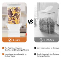 Vertical Grain Dispenser - CerealKeeper-Black-State of Style