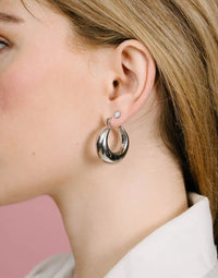 Vintage Style Hoop Earrings-Gold-plated-State of Style