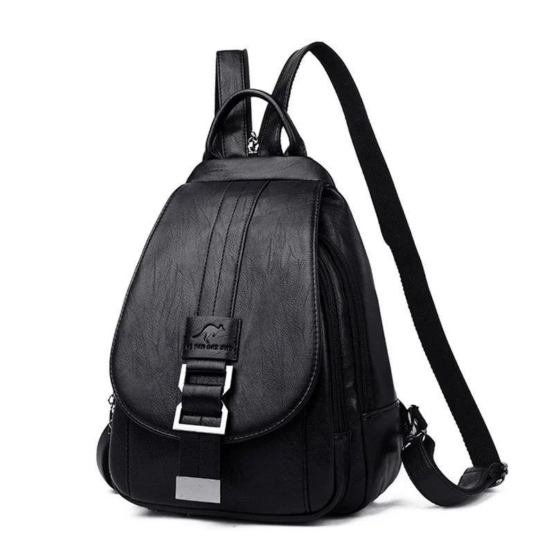 AA OOS Premium Water-Resistant Leather Backpack for Women