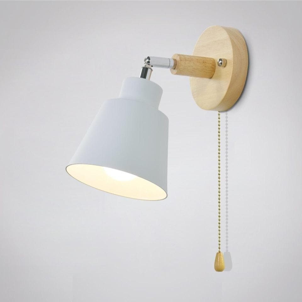 Wall Lamp with Pull Switch - TwistGlow-White-With pull switch-State of Style