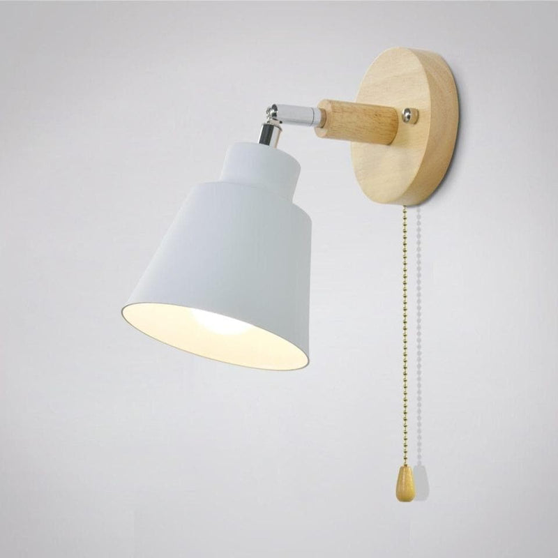 Wall Lamp with Pull Switch - TwistGlow-White-With pull switch-State of Style