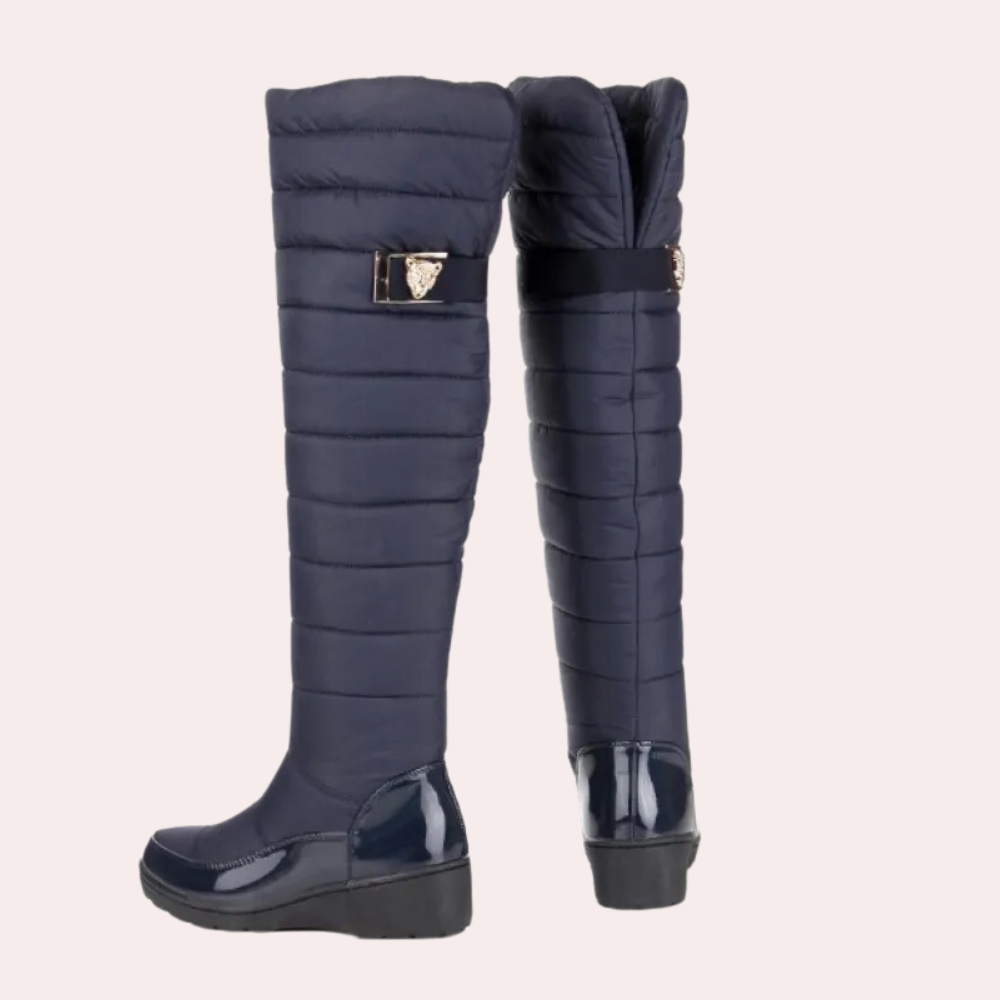 Warm Overknee Boots with Timeless Style - Sofia-Black-3-State of Style