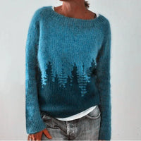 Warm Women's Sweater with Stylish Details - Nova-Blue-S-State of Style