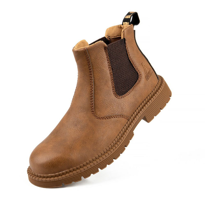 Waterproof Leather Work Boots - Sigvard-Camel-6.5-State of Style