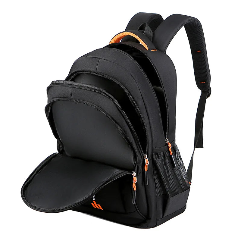 Waterproof Oxford Men's Backpack – UrbanGuard-Black-A-State of Style