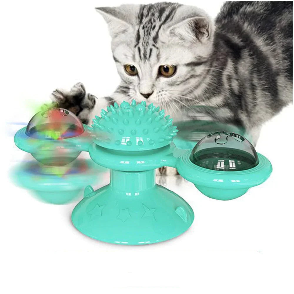 Windmill Cat Toy - WhirlPlay-Sky blue-State of Style