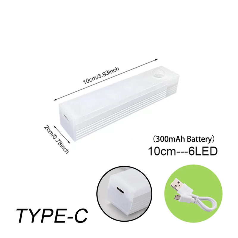 WIRELESS LED NIGHT LIGHT WITH MOTION SENSOR AND RECHARGEABLE BATTERY-State of Style