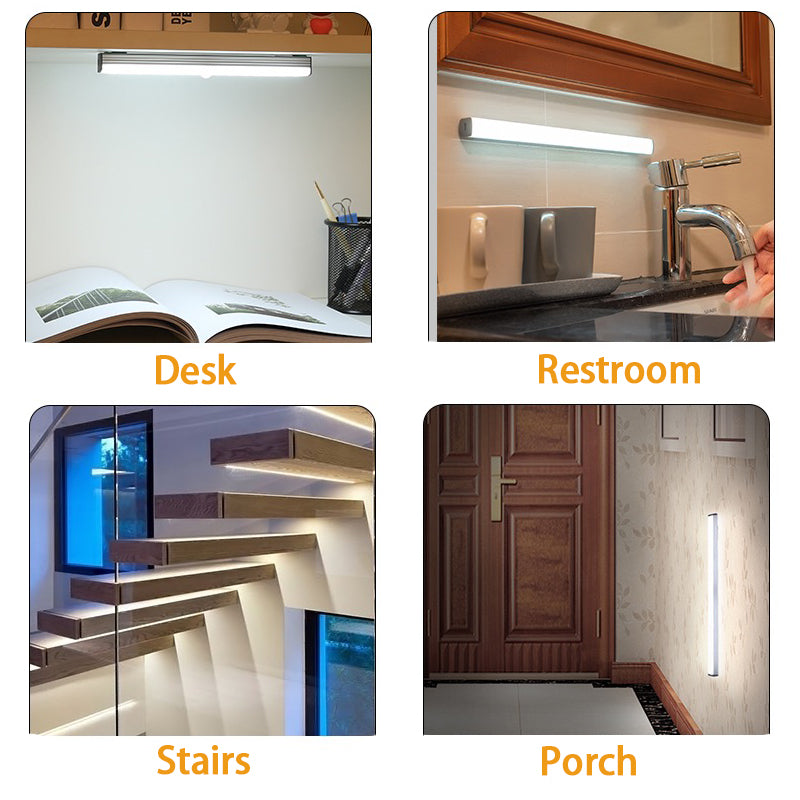 WIRELESS LED NIGHT LIGHT WITH MOTION SENSOR AND RECHARGEABLE BATTERY-State of Style