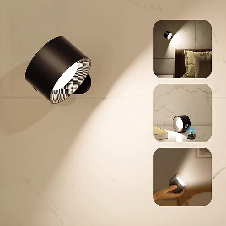 Wireless Rechargeable Wall Lamp - LumoFlex-White-Touch Control-State of Style
