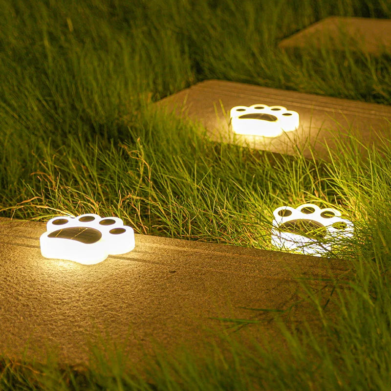 Wireless Solar Footprint Garden Lighting - PawsGlow-Warm white-State of Style