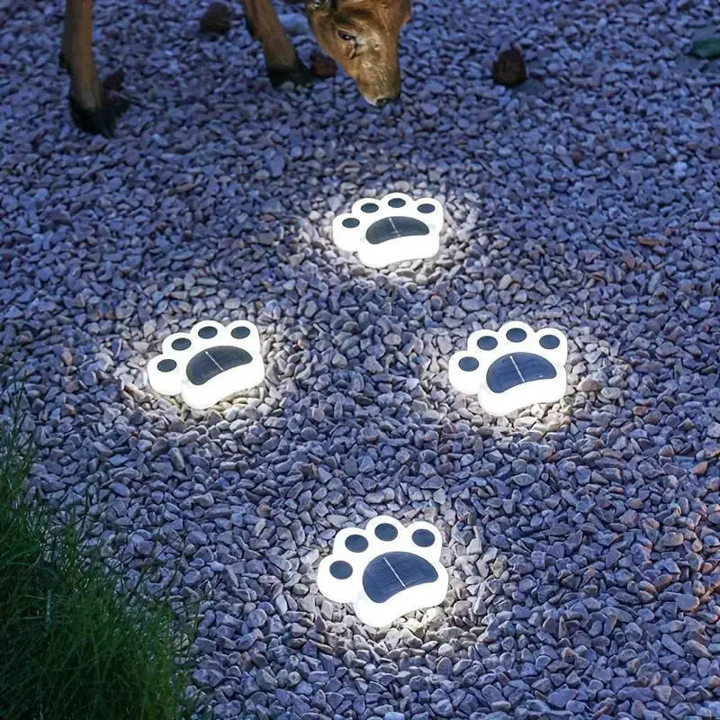 Wireless Solar Footprint Garden Lighting - PawsGlow-Warm white-State of Style