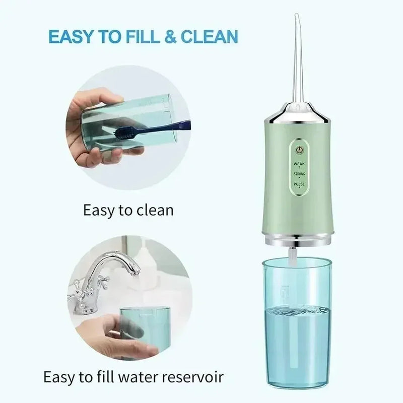 Wireless Water Flosser - FlossMaster-Green-State of Style