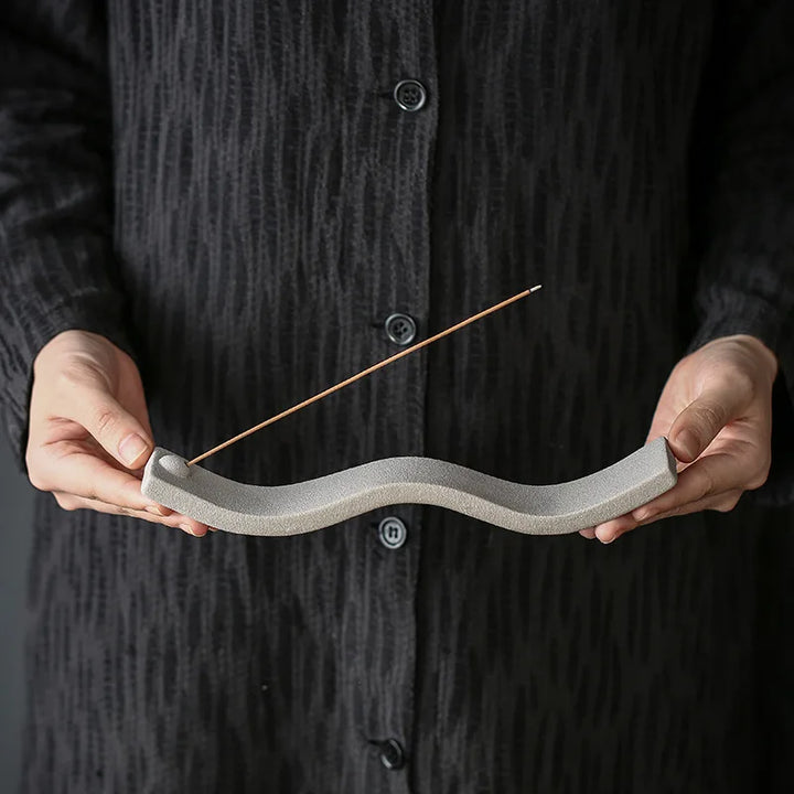 ZenWave Ceramic Incense Holder-Blue-State of Style