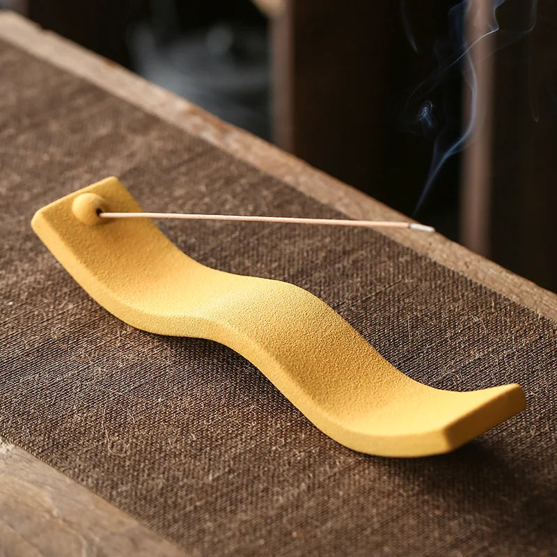 ZenWave Ceramic Incense Holder-Yellow-State of Style