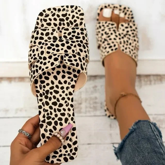 Zoë - Luipaardprint Slippers-35-State of Style